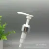 Bomba de 32 dientes Plata Anodizada blanca bomba 4CC bomba de rosca para loción cabeza de bomba para champú gel de ducha acondicionador