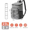 Nueva Bolsa Térmica Impermeable de Aislamiento Frío y Calor Mochila Portátil Multifuncional de Doble Hombro Gran Capacidad para Exteriores Camping Picnic Bolsa de Hielo