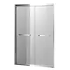 Cabina de Ducha de Acero Inoxidable con Marco Todo Incluido 304 Puerta de Vidrio para Baño Separación Seco y Húmedo