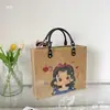 Bolsa Festival Qixi Materiales Autocreados Bolsa de Pequeña Creación Hecho a Mano DIY Bolsa de Caligrafía de Sutra Budista Estilo Textura Estilo Chino Shou Jin Ti