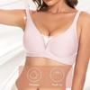 Venda Direta da Fábrica Estilo Popular Transfronteiriço Sutiã Sem Fio Seamless Liso de Cor Sólida com Alças Push-Up Anti-Queda