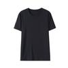 Nueva Camiseta de Verano para Hombre Lanjing Modal de Manga Corta Fina para Casa Casual para Salir Absorbe el Sudor Transpirable Cuello Redondo
