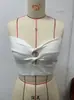 Moda Transfronteriza Femenina Europea y Americana 2024 Estilo Amazon Aliexpress Color Sólido Top de Tubo Tejido de Punto Top de Punto