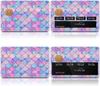 Variedad transfronteriza de nueva tarjeta de crédito pegatina personalizada impermeable 2x 3.4 pulgadas individual/traje opcional