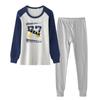 Conjunto de Roupa Íntima Térmica 100% Algodão para Meninos Adolescentes para o Outono, Respirável e Antibacteriano