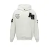 Bordado Original en Toalla, Cuello Trasero Algodón Puro Moda Estilo Americano Ins Sudadera con Capucha de Forro Polar para Mujer