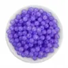 Cuentas redondas de acrílico tipo gelatina de 6/8 mm con agujero recto, cuentas de colores, cuentas para pulseras hechas a mano, accesorios para joyería DIY