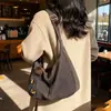Bolsa de Dumpling Estilo Maillard Feng Shui Transfronteiriça Nova Bolsa Tote Retrô Estilo Universitário Versátil Grande Capacidade Bolsa de Ombro Transversal