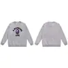 Moletom BAPE com estampa de cabeça de macaco estilo japonês, tendência transfronteiriça, gola redonda, unissex, corte solto, jaqueta de manga curta para outono e inverno