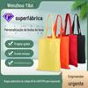 Bolsa de lona atacado de fábrica bolsa de lona lisa pronta entrega bolsa de compras portátil para supermercado bolsa de algodão com logotipo impresso para publicidade