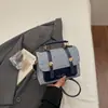 Bolso de Hombro para Mujer Estilo Nuevo para Viajes Diarios, Versátil Bolso de Mano Estilo Británico 2026 Bloques de Color, Bolso de Patchwork de Nicho, Bolso Cuadrado Pequeño de Lujo Ligero