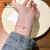 Higu H0181 Pulseira de Coração Brilhante S925 Prata com Estampa Total para Mulheres Estilo Ins Coreano Estilo Coreano Joia de Mão Doce Elegante
