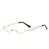 Jamie 8203 Gafas de Sol de Moda Callejera Estilo Europeo y Americano Protección UV Gafas de Sol Coloridas de Moda Irregulares Gafas de Sol sin Marco
