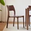 Silla de comedor de nogal negro norteamericano, toda de madera maciza, diseño minimalista moderno, uso doméstico, estilo italiano Shuke, silla de escritorio completamente ensamblada con caja y espiga