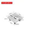 Bisagra Gruesa de Acero Inoxidable 304 de 3 Pulgadas 75*50 Bisagra Marina de Alta Resistencia Bisagra Industrial Bisagra para Gabinete
