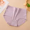 Roupa íntima feminina de algodão cintura cor sólida estampa ponto calcinha primavera e verão nova fabricantes de roupa íntima de cintura atacado comércio exterior