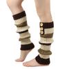 Nuevos Cubrepiés de Lana Tejida de Tres Botones para Otoño e Invierno Europeos y Americanos Calcetines Largos de Lana con Pelo Listo para Usar