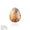 Ovo Pequeno em Forma de Ovo de Cristal Natural Transfronteiriço Páscoa Ágata Pássaro Esculpido Ovo de Pássaro Forma de Pedra Bruta Ornamento de Mão Ovo de Jade