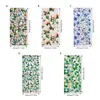 Pegatinas Electroestáticas para Vidrio Florales Pintadas Transfronterizas, Pegatinas de Ventana de Arte Retro, Pegatinas de Película de Color para Vidrio con Patrón de Hojas de Magnolia