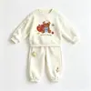 Nuevo conjunto casual de otoño 2026 para niñas, con una linda sudadera y pantalones de chándal, un conjunto de dos piezas perfecto para salir