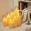 Luz de Vela Digital LED Tipo Bala Jantar à Luz de Velas Roteiro Layout de Atmosfera de Assassinato Adereços Vela com Controle Remoto Criativo
