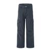 Ropa para Hombre Muqiu Overol Lavado Vintage Maillard Estilo Americano High Street Holgado Recto Pierna Ancha Pantalones Casuales
