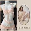 Golden Night Sex Lingerie Sexy Peito exposto Pérola Pescoço Três pontos Renda Uniforme Quadril exposto Perspectiva Mulheres Bonitas