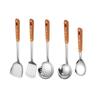 Pala de cocina de acero inoxidable no magnética para freír, cuchara sopera, colador, cuchara de arroz, utensilios de cocina para restaurante doméstico, juego completo, cuchara de cocina, pala