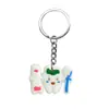 Chaveiro Médico Chaveiro de Borracha Macia em PVC Presente de Formatura para Enfermagem Pingente Fonte Fornecedor de Presentes para Festas