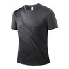Deportes y Ocio Talla Grande Cuadrícula Tianzi Camiseta de Manga Corta de Seda de Hielo para Hombre Verano Running Transpirable Fitness Secado Rápido Manga Corta Running