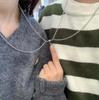 2026 Colar de Casal Atração Magnética TikTok Mesmo Estilo Par Estudante Aço Inoxidável Corrente Osso de Dragão Presente Personalizado para Mulheres
