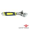Fábrica de Ferretería al por Mayor Llave Ajustable de 8-15 pulgadas Níquel Negro Amarillo Negro Juego de Dos Colores Mango Llave Multiusos