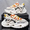 Nova Coleção de Primavera Retro Desgastado Cool Tendência Popular Sapatos Masculinos Moda Casual Versátil Aumenta Altura Sola Grossa Sapatos Masculinos Sapatos de Nicho