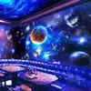 Papel tapiz de techo de cielo estrellado del universo 3D KTV bar caja pared de fondo tela de papel tapiz espacio techo mural de techo