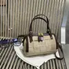 Bolso de almohada Melard de ante con estampado de leopardo, bolso cruzado de moda retro coreano, bolso Boston pequeño elegante y exquisito