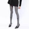 Leggings Grises Otoño e Invierno Estilo Lolita Japonés Medias con Estampado de Lazo Calcetines Térmicos para Mujer