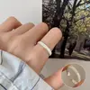 Anillo Mate de Alta Gama para Mujer, Estilo Simple y Genial, Anillo Abierto de Moda y Versátil, Anillo para Dedo Índice de Diseño de Nicho