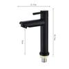 Grifo de lavabo de acero inoxidable 304 de un solo orificio, para lavabo de baño doméstico, con un solo orificio, para agua caliente y fría, para encimera