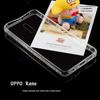 Adequado para Capa de Celular Oppo Reno6 Pro+ Transparente com Ranhura Fundo Rígido Borda Macia Case com Cola Material para Artesanato DIY