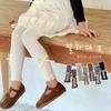 Leggings coreanos de cintura alta para niños pequeños para primavera y otoño, Mallas para niños, Pantalones de algodón de punto para niñas