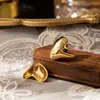 Brincos Coração Retrô Franceses, Versáteis Brincos de Latão Galvanizados com Ouro 18K Real, Elegantes e Luxuosos Brincos com Pino de Prata 925 para Mulheres