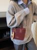 Bolso Transfronterizo de Moda con Estampado de Leopardo Bolso Cubo para el Trabajo para Mujer Otoño e Invierno 2026 Nuevo Bolso Cruzado de Moda Bolso de Hombro Elegante