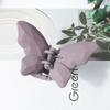 Versión coreana de pinza para el pelo con diseño de mariposa de hadas esmerilada de color sólido, con lazo medio, con temperamento de nicho degradado, para niña, venta al por mayor