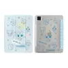 Funda linda de pingüino para iPad 10ª/11ª generación, Borde plegable en Y, Alta transparencia, con ranura para lápiz, Funda protectora antideslizante para tableta
