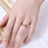 Anillo Corona Diseño Palacio Tradicional Nuevo Clásico Elegante Corona de Laurel Princesa Real Distinguido Anillo de Apertura