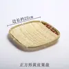Pá de Bambu Trançado Feita à Mão Bandeja de Secagem Estilo Fazenda Cesta para Chá de Frutas Armazenamento de Cozinha Cesta para Pão Cozido Redonda