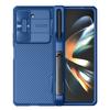 Nillkin Nelkin para Samsung Z Fold 5/W24 Funda para teléfono Black Mirror Fold con cubierta de ventana deslizante para lente