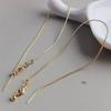 Popular Cadena de Hueso de Serpiente Tipo Aguja Rellena de Oro de 18 Quilates que Conserva el Color Collar Ajustable Pulsera de Abalorios Hecha a Mano para DIY Pulsera con Cadena