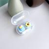 Estojo de Lente de Contato DIY Mini Compacto Flip Press Caixa de Pupila de Beleza Caixa Parceira Caixa Dupla PP-X29