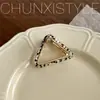 Pinza de triángulo elegante de aleación estilo coreano, pinza para el pelo de acetato con diseño simple hueco, pasador para la parte trasera de la cabeza, pasador superior, tocado